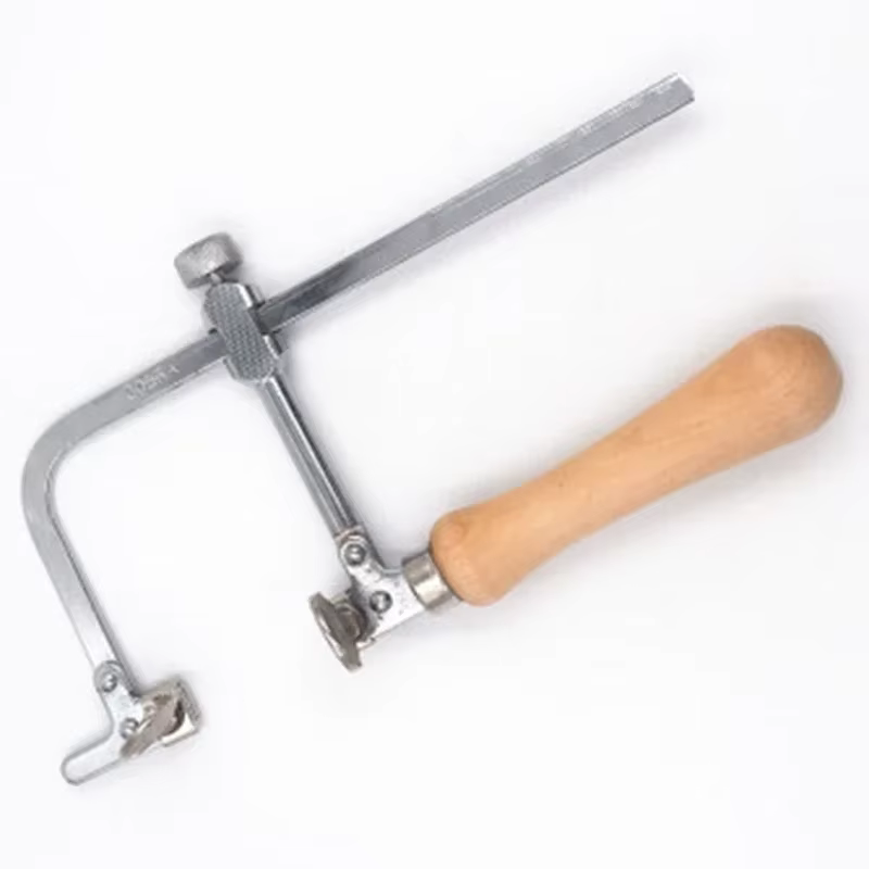 Kit de cadre de scie de bijoutier avec 12 lames