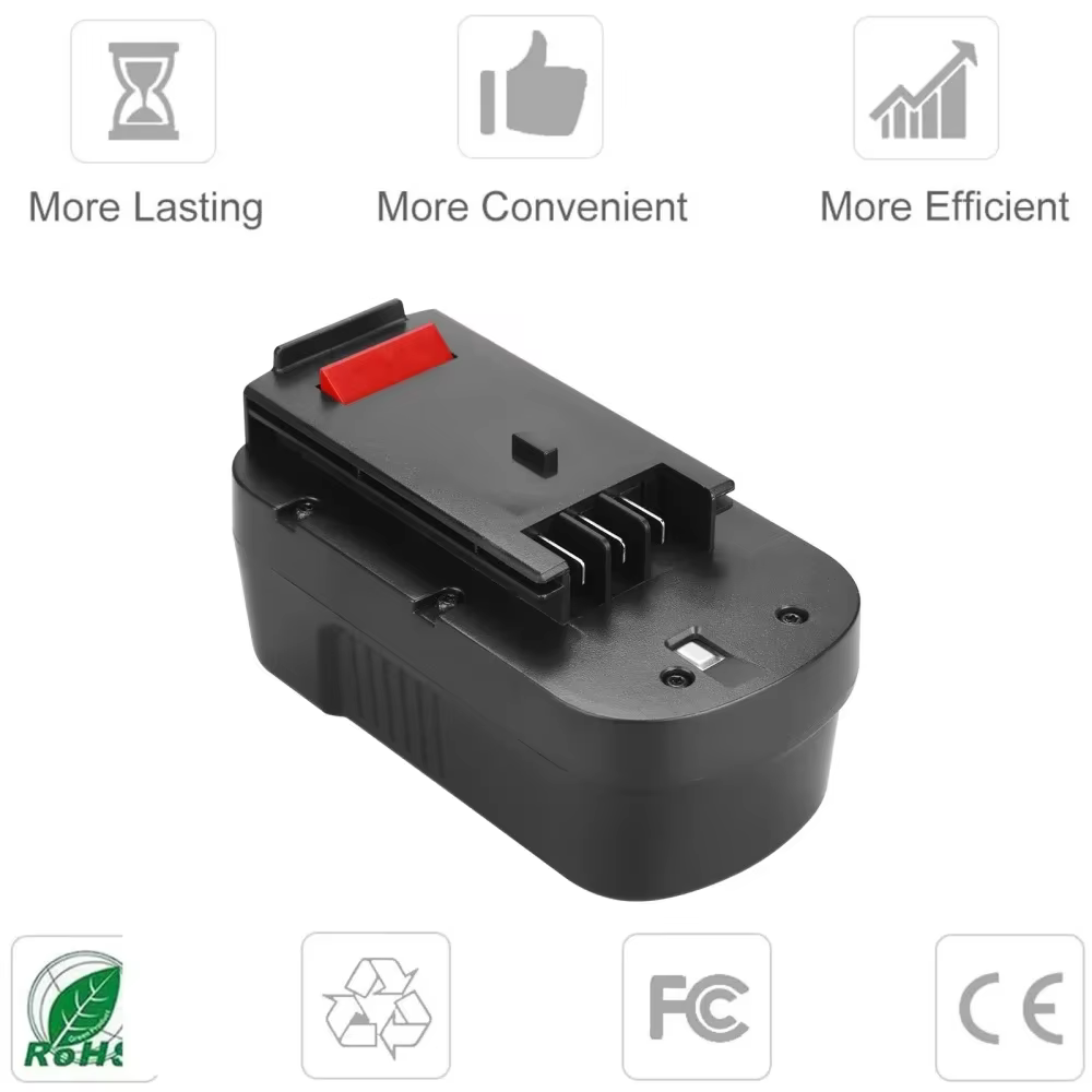 Batterie Rechargeable 18V pour outil électrique Black & Decker8000mAh, A18 A1718 A18NH HPB18 HPB18-OPE FS1800CS FS1800D