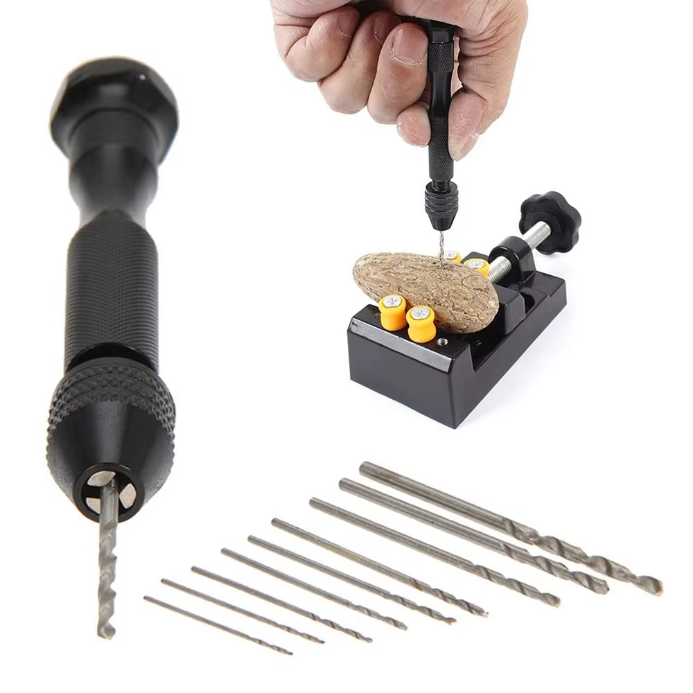 Mini Micro perceuse à main en aluminium avec mandrin sans clé