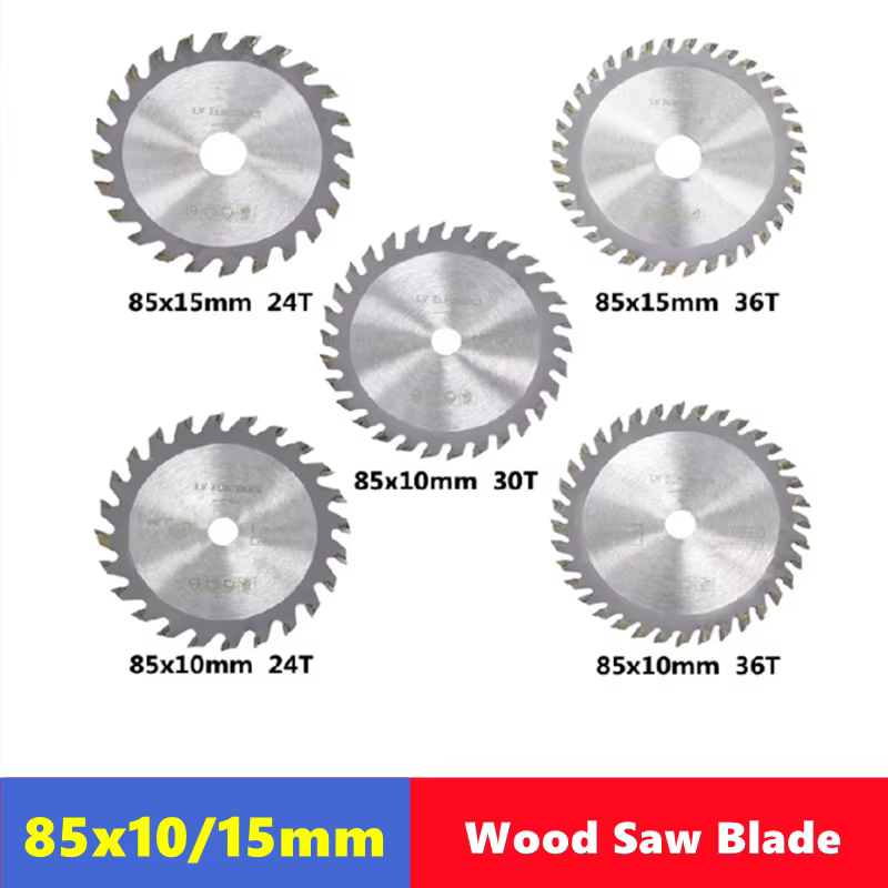 Mini lame de scie circulaire 85x10/15mm 24T 30T 36T