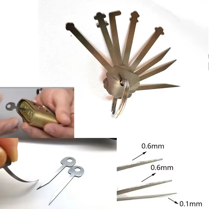 Clés maîtresses pour serrures à crochet, outils de déverrouillage de portes, kit de clés pour ouvrir toutes les portes, porte-clés clé maîtresse