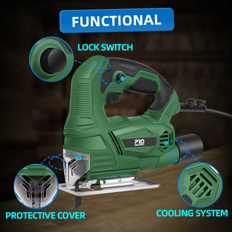 Scie sauteuse électrique 500W à vitesse Variable 220 V pour le travail du bois