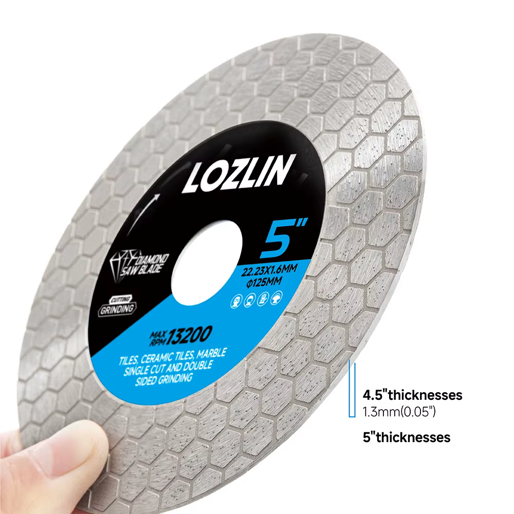 Disque de coupe et de meulage diamanté LOZLIN 115/125 mm