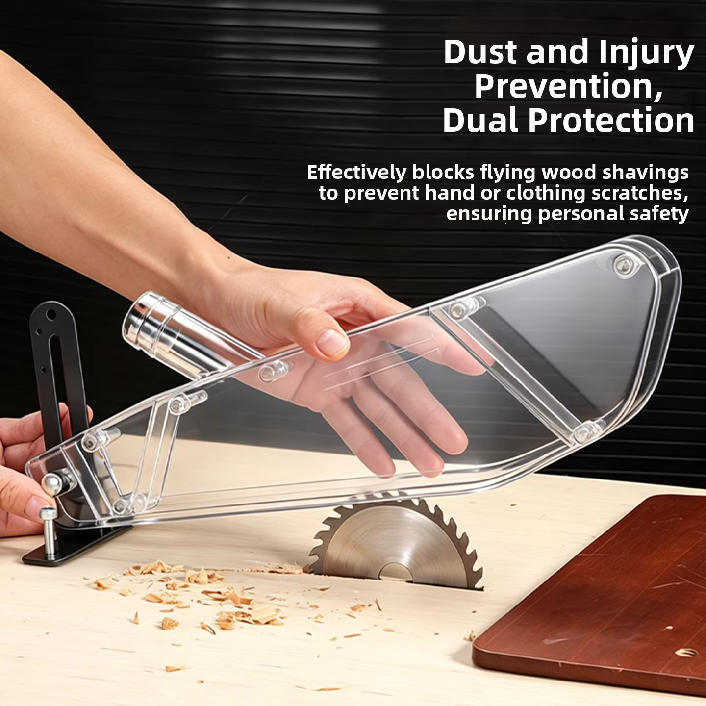 Couvercle de protection pour scie à table