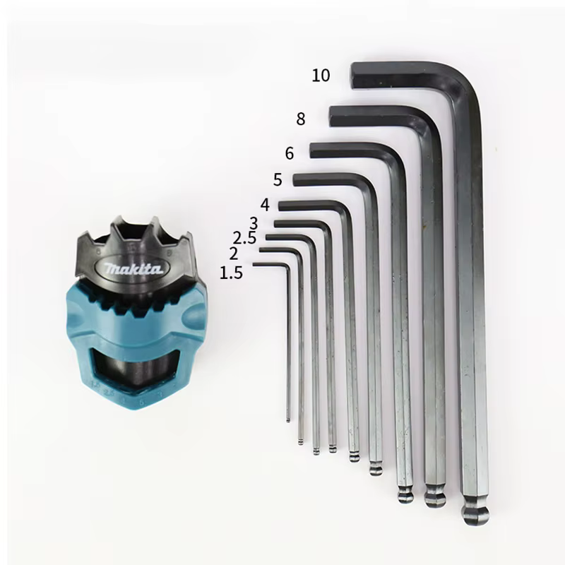 Makita B-65894 jeu de clés hexagonales 9 pièces plusieurs tailles clé hexagonale clé Allen jeu de combinaison accessoires d'outils