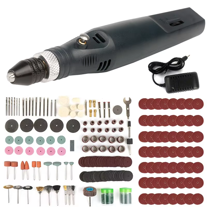 Mini ensemble d'outils rotatifs électriques avec 21/275/361 pièces