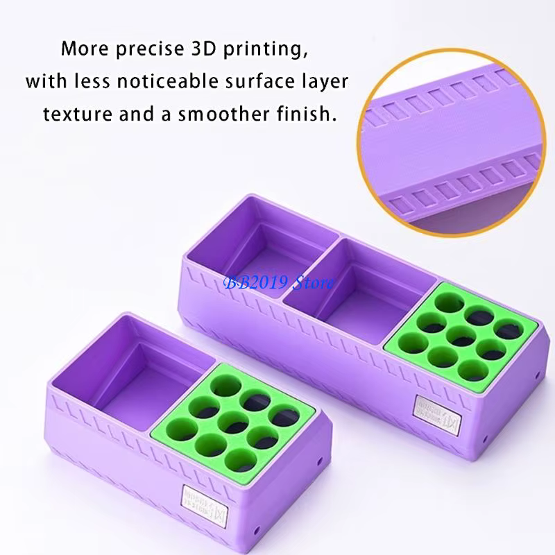 Q0KB boîte rangement colles modulaires magnétiques avec support pour organisateur d'outils construction maquettes