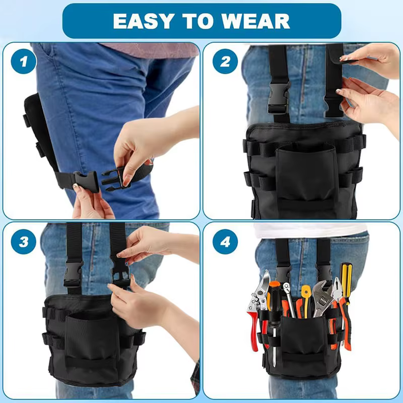 Sac à outils tactique pour ceinture avec étui à clip