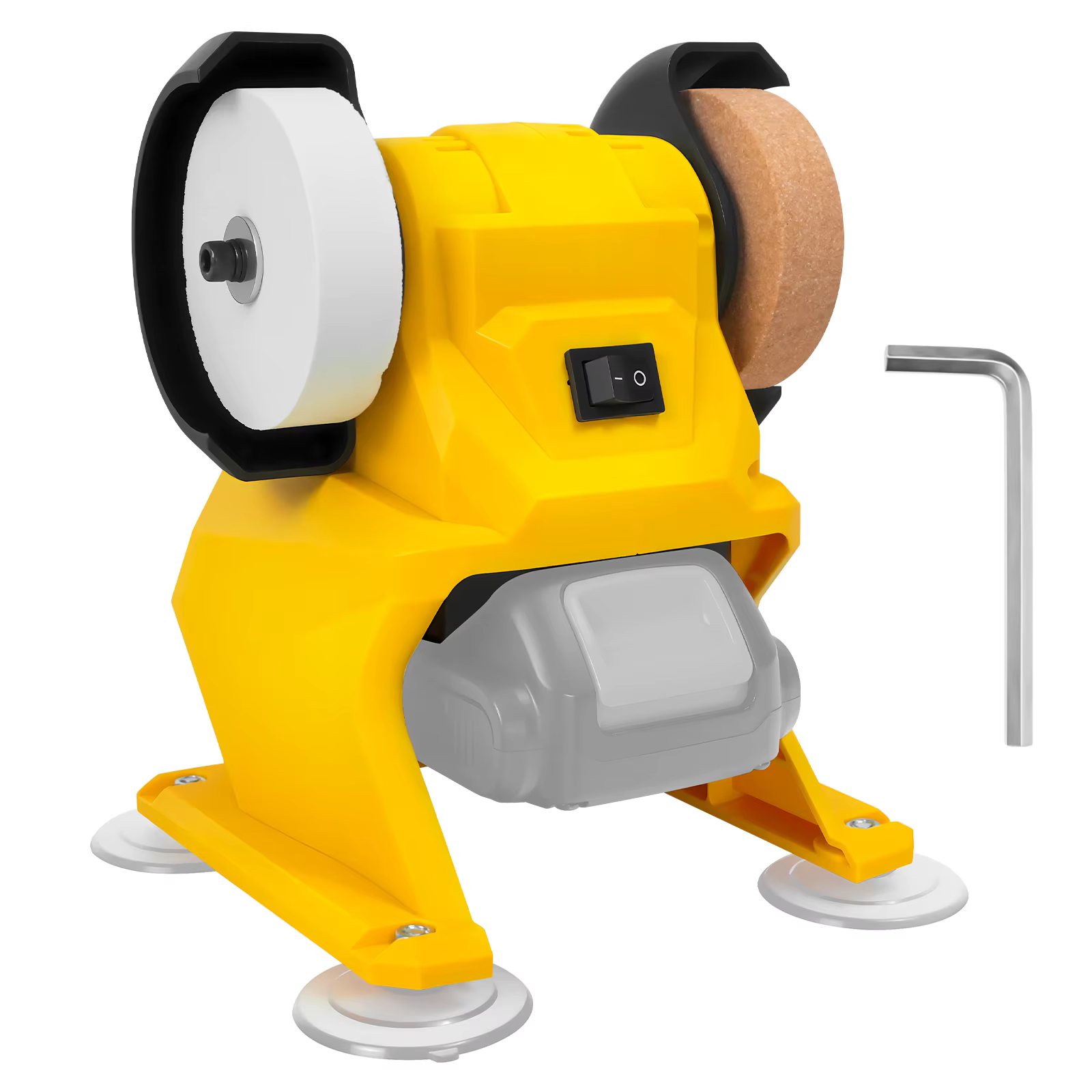 Meuleuse d'établi sans fil à 2 roues 5500 tr/min, affûteuse électrique, polisseuse de métal, outils de bricolage pour batterie Dewalt 20V