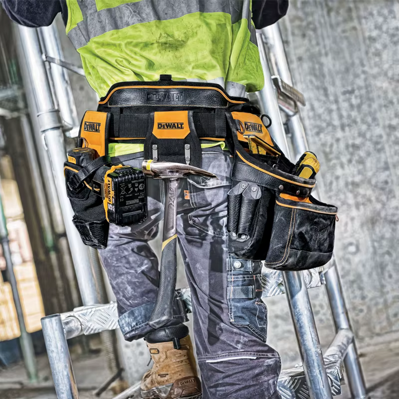 DEWALT DWST81228-8 Ceinture porte-outils multifonction réglable en tissu haute résistance