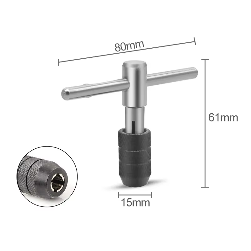 Jeu de perceuses à clé de type T de haute qualité, outils de taraudage manuel, Machine à filetage, foret hélicoïdal M3/M4/M5/M6/M8, jeu de tarauds, outil de bricolage