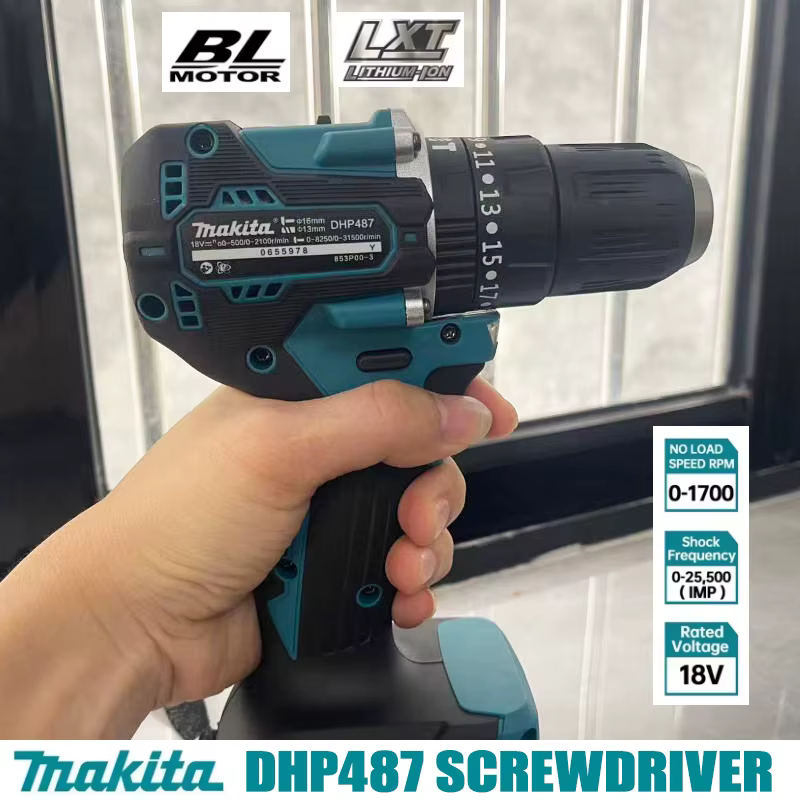 🔥 Makita DHP487 18V Perceuse à percussion sans fil sans balais