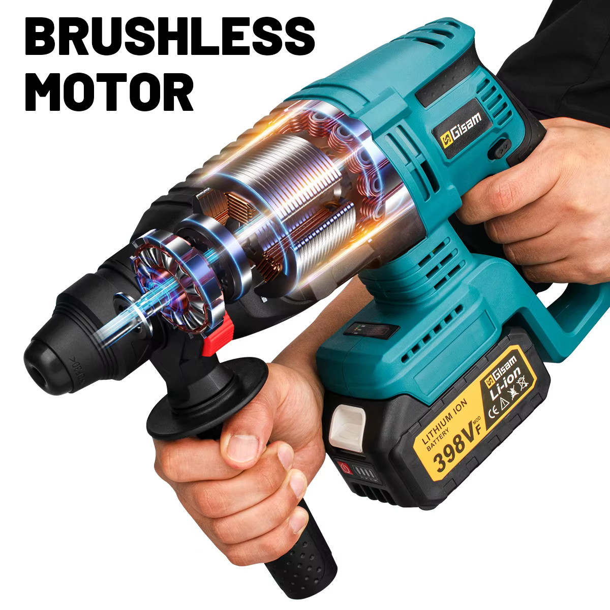 Makita – perceuse à percussion électrique sans balais de 26mm