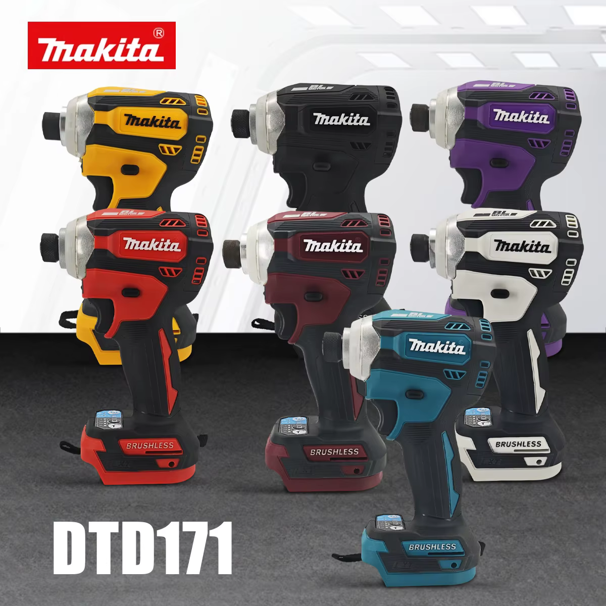 Perceuse-visseuse électrique sans fil Makita DTD171 multicolore