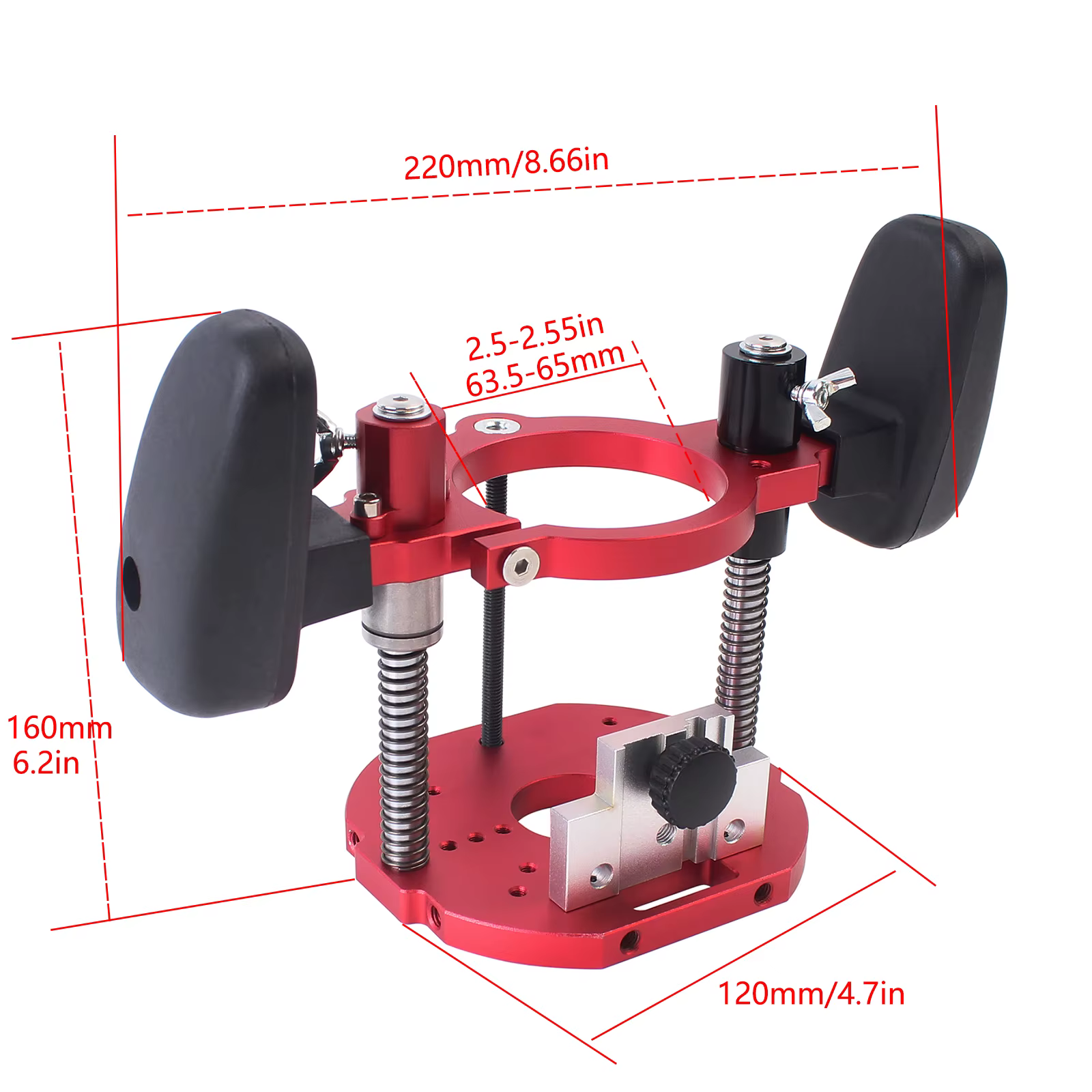 Base de routeur plongeant pour Machine de découpage