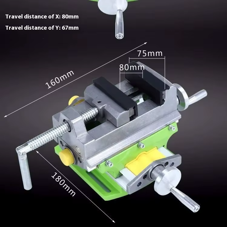 6368 Étau coulissant transversal de 3 pouces avec glissière composée pour moulin et perceuse à colonne