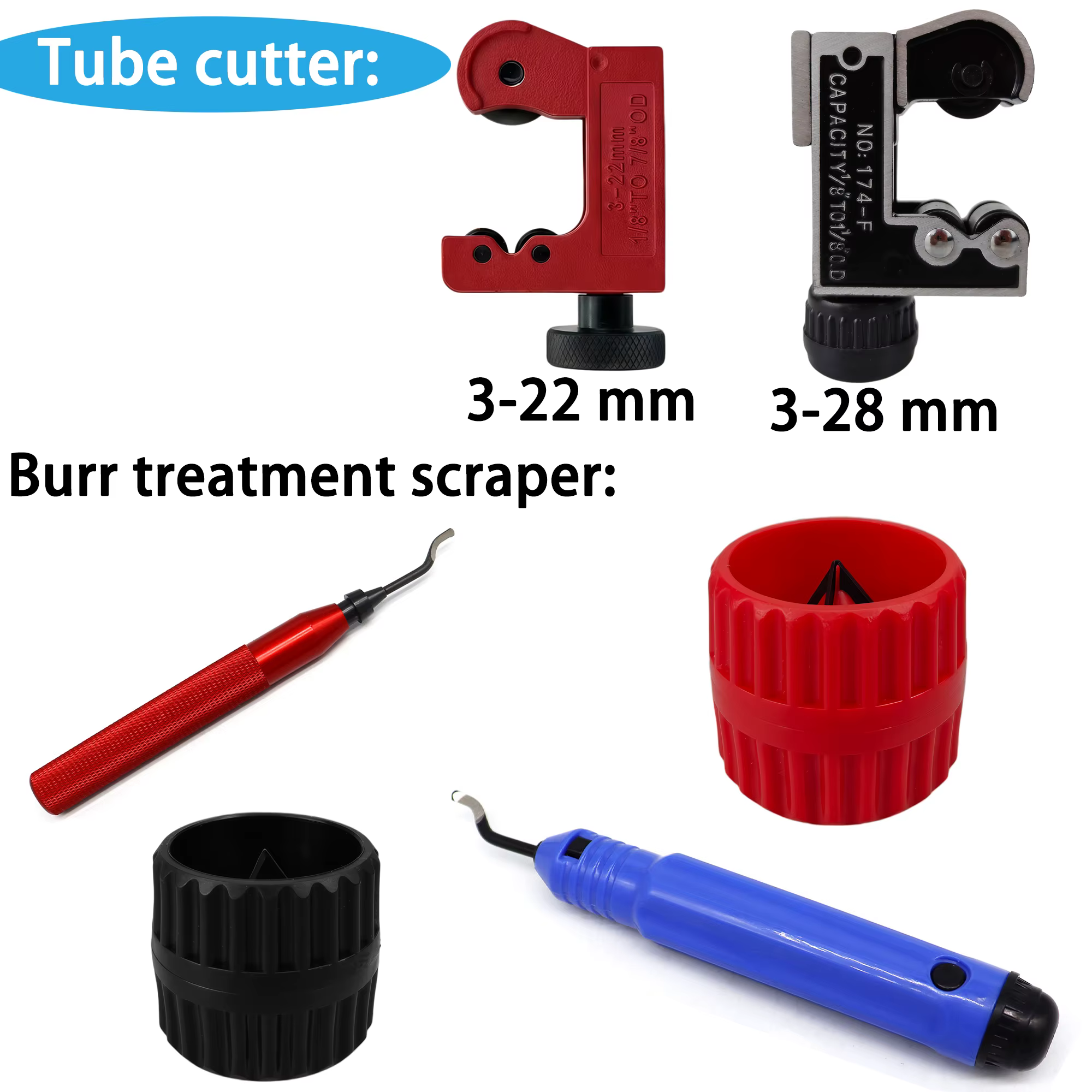 Coupe-tuyau portable en alliage de zinc pour tuyaux en aluminium