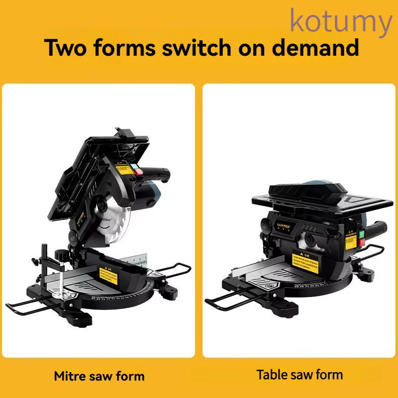 Scie à onglet coulissante à double biseau de 8/10 pouces