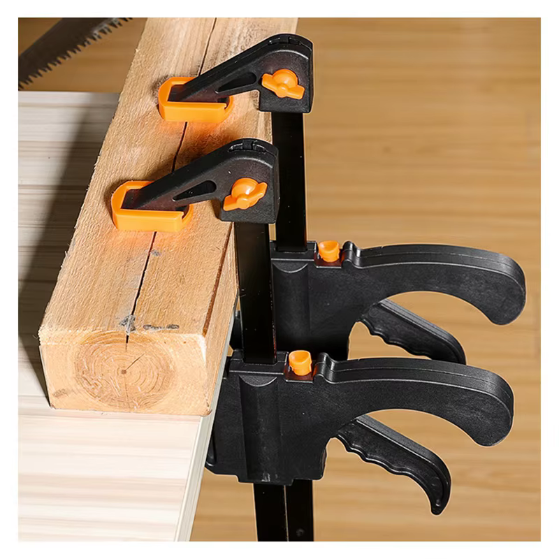 Pince à bois en F robuste à cliquet rapide pour le travail
