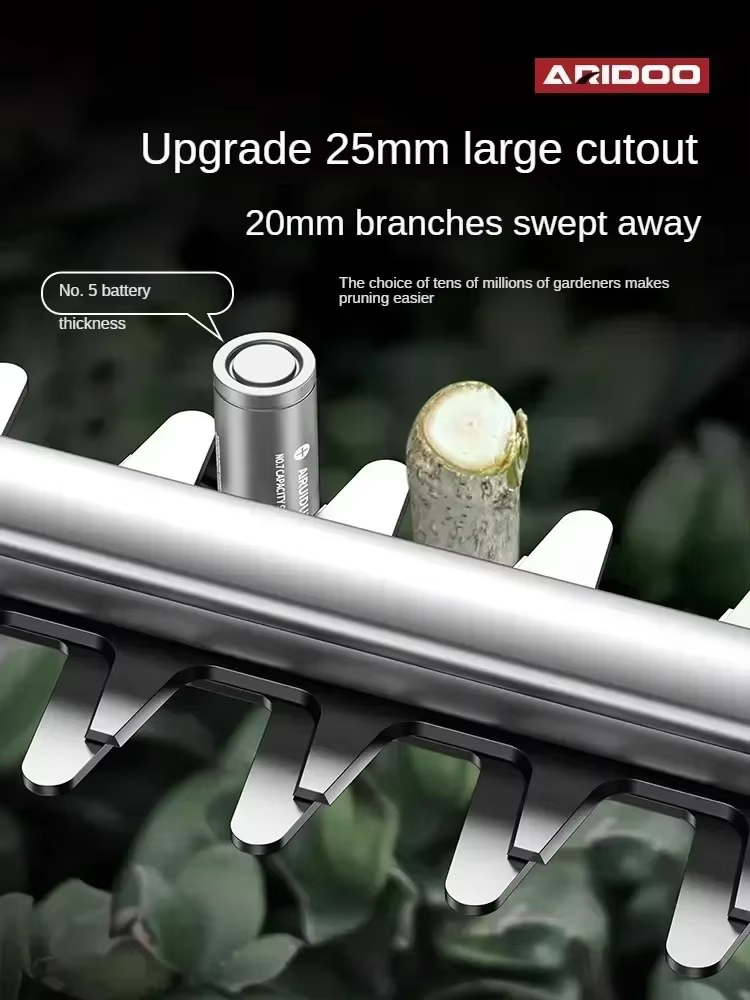 Taille-haie électrique portatif : sécateur sans fil pour jardin et pelouse