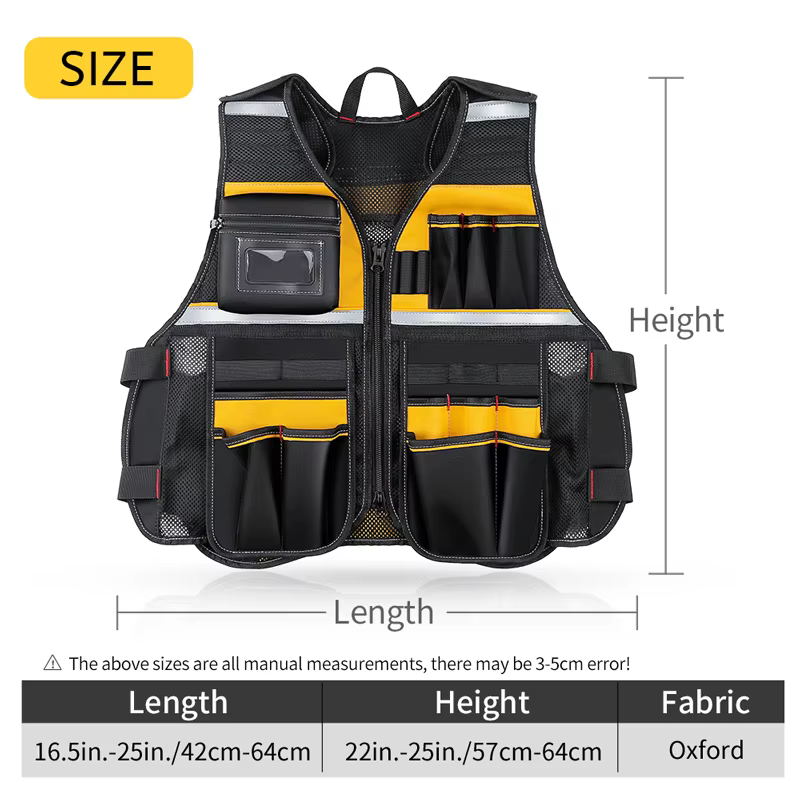 Sac à outils, support de sac de rangement pour gilet à outils
