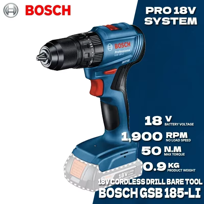 Perceuse à percussion sans fil BOSCH GSB 185-LI