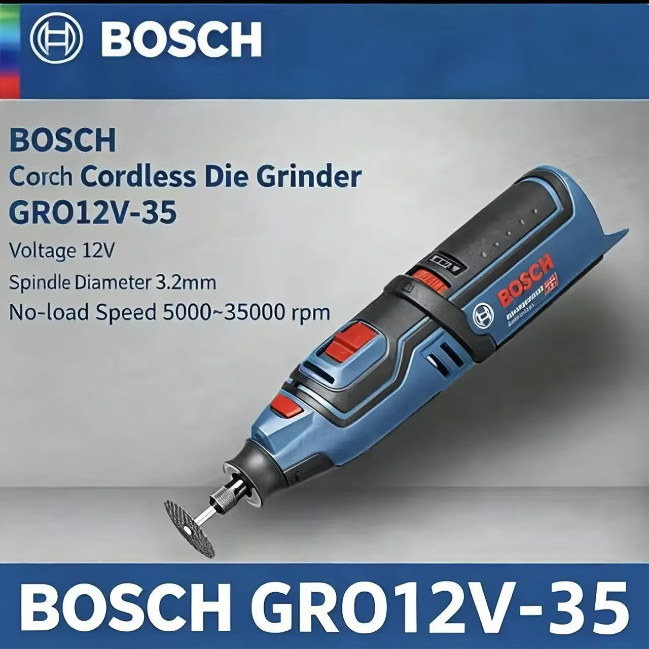 Meuleuse sans fil Bosch GRO 12V-35