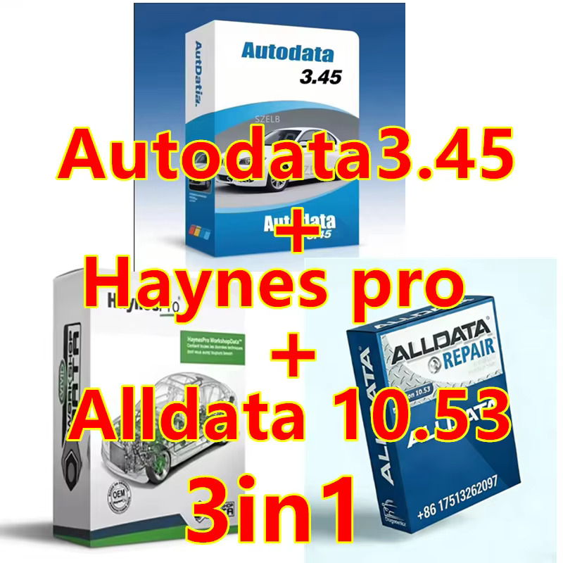 Autodata3.45 et Haynes Pro (Vivid2018+Alldata 10.53 Atris-Technik) Logiciel de réparation automobile pour atelier +