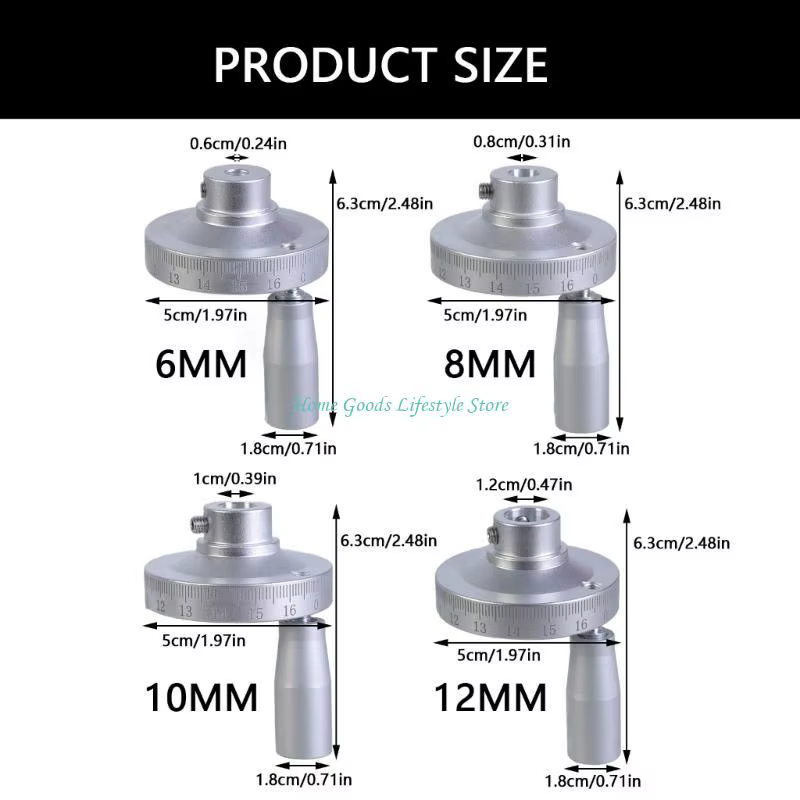 Manivelle multifonction en aluminium sablé E74E