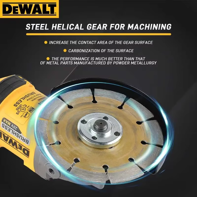 Meuleuse sans fil DEWALT DCG414 (125 mm) : Outil multifonction pour la découpe et le polissage intensifs