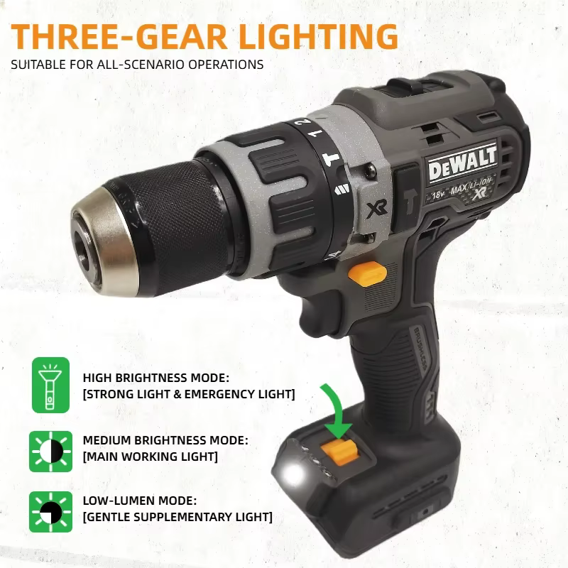 Perceuse-visseuse compacte sans balais DEWALT DCD791 : Outil électrique multifonctionnel sans fil rechargeable (machine uniquement)