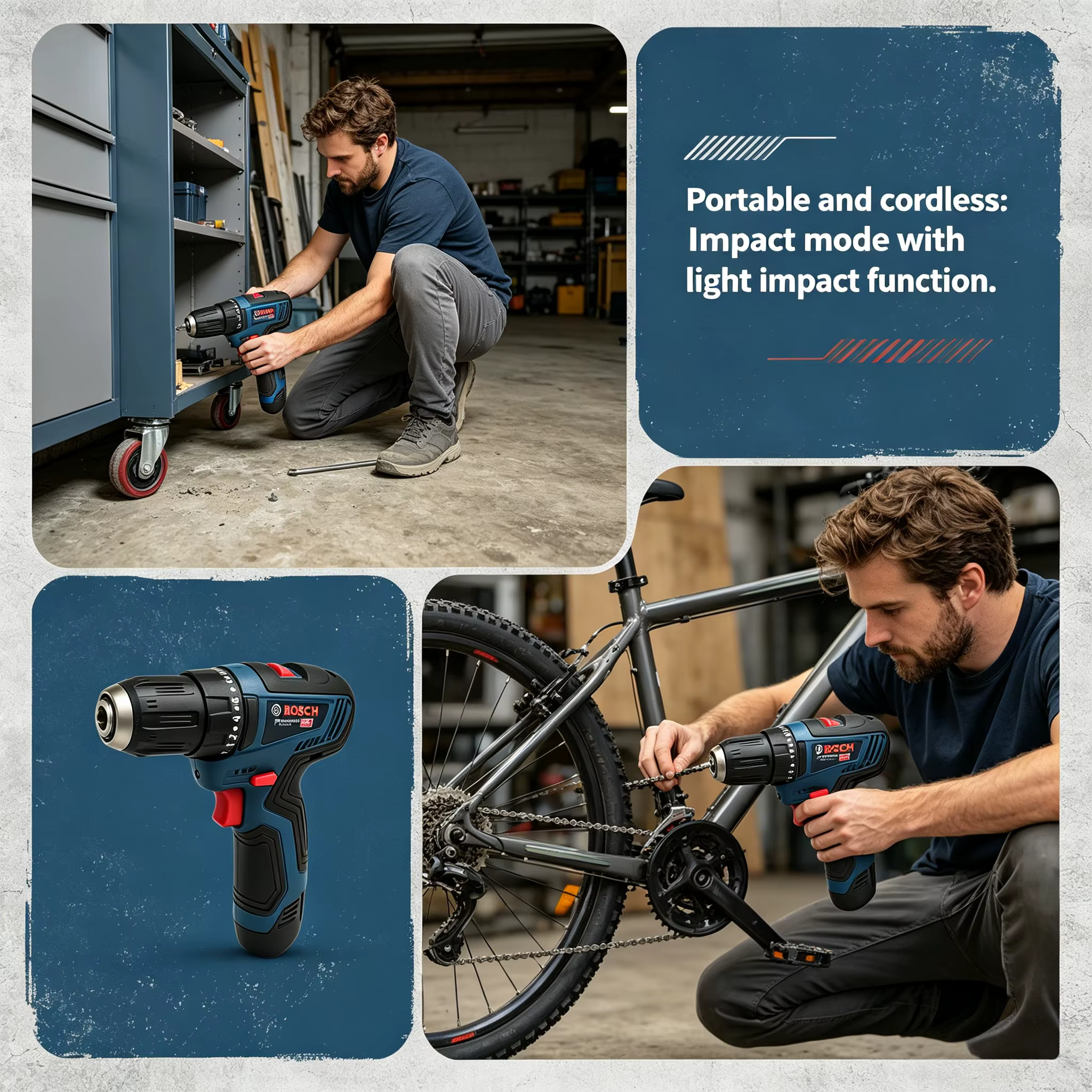 Perceuse électrique professionnelle Bosch-GSB-12-V30