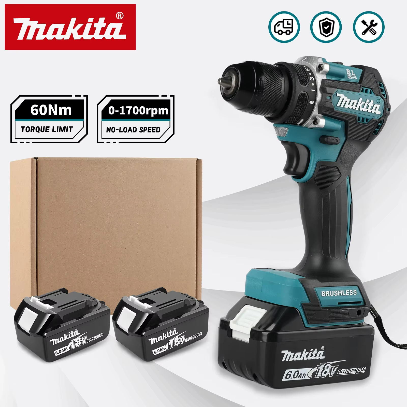 Perceuse à percussion Makita DDF487 pour usage domestique