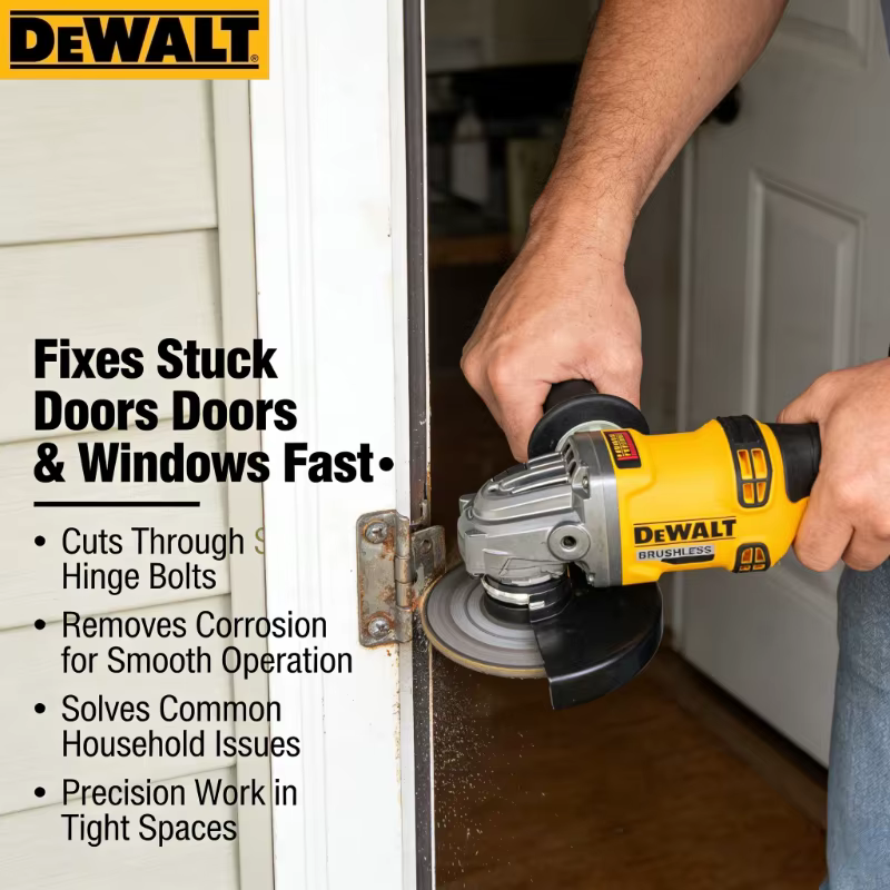 Meuleuse d'angle sans fil DEWALT DCG414 125 mm | Machine professionnelle de découpe du métal et du bois (batterie non