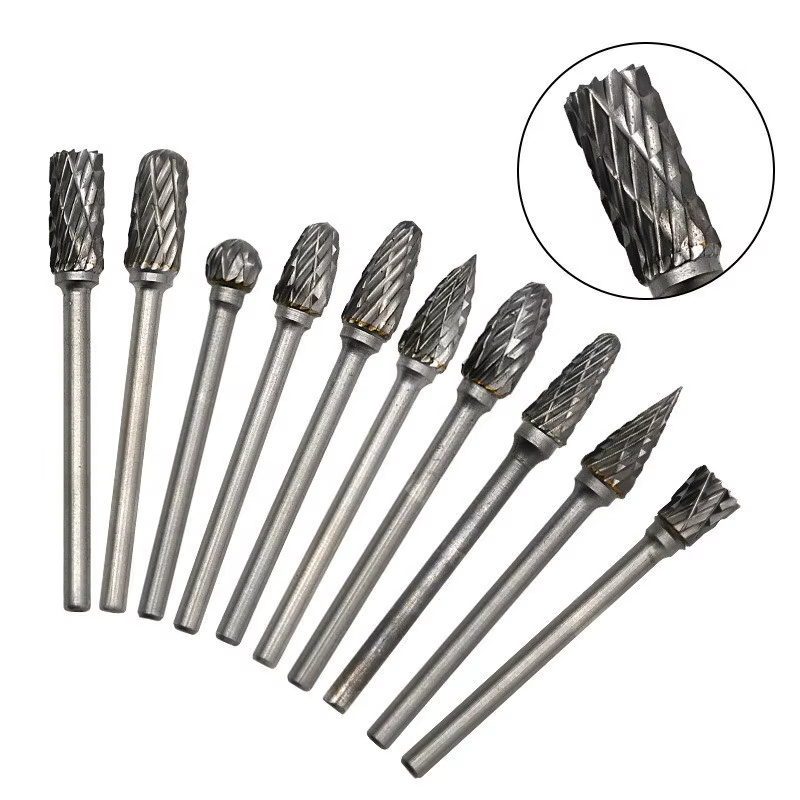 Jeu de bavures en carbure pour outil rotatif Dremel