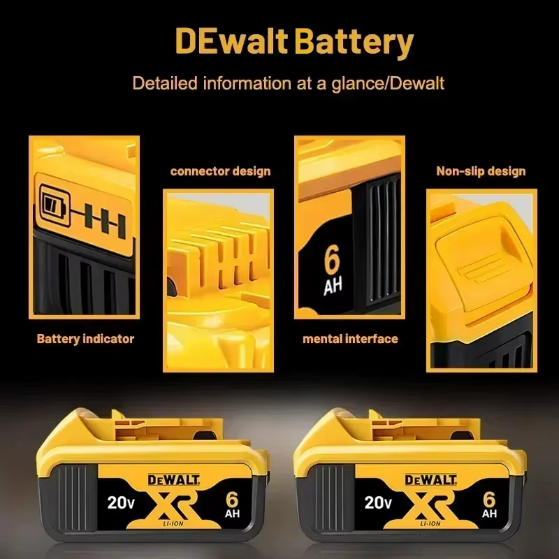 Batterie originale Dewalt 20V MAX 5Ah 6Ah 18650 