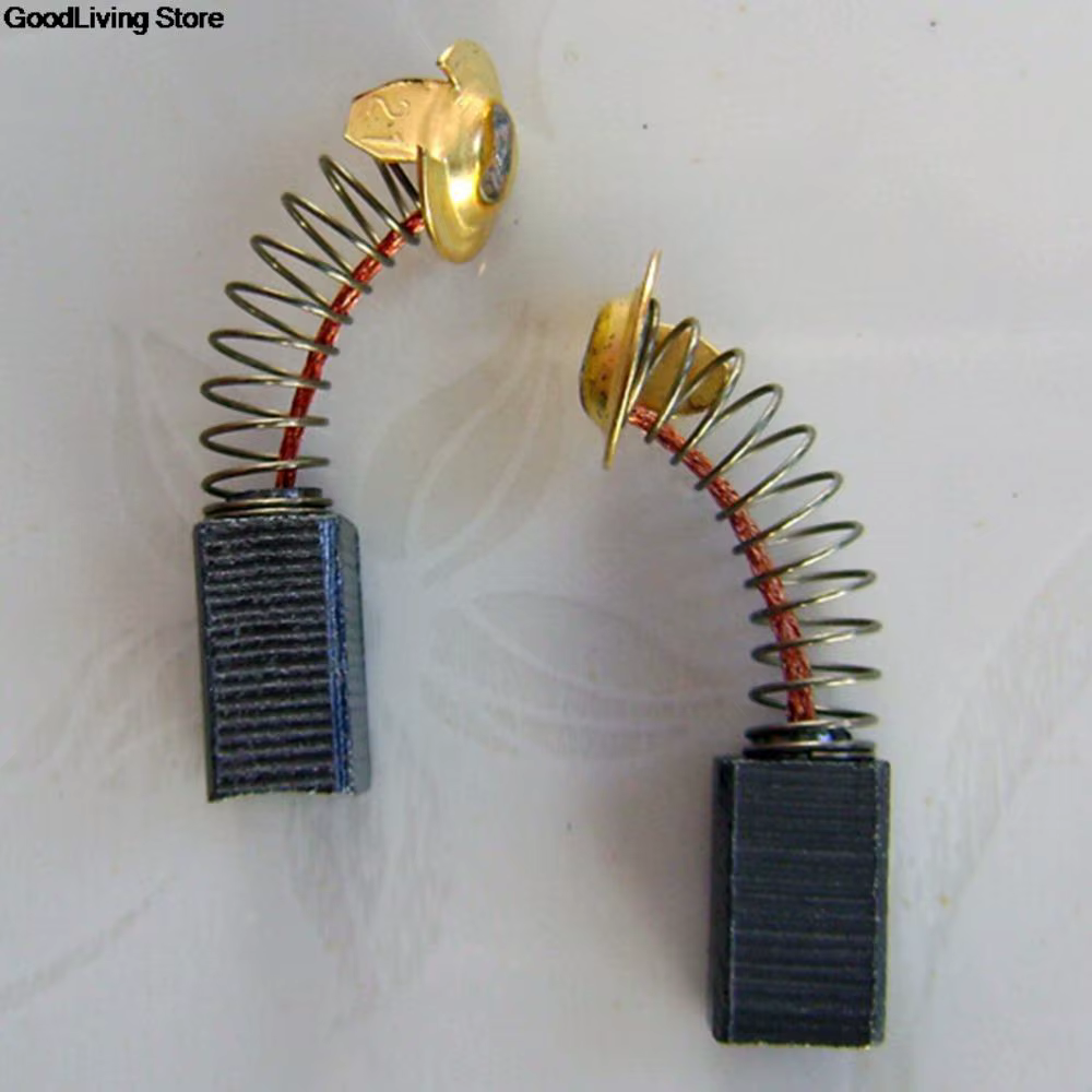 ZLinKJ 10 pièces 6.5x7.5x13.5mm Mini perceuse électrique meuleuse remplacement carbone brosses