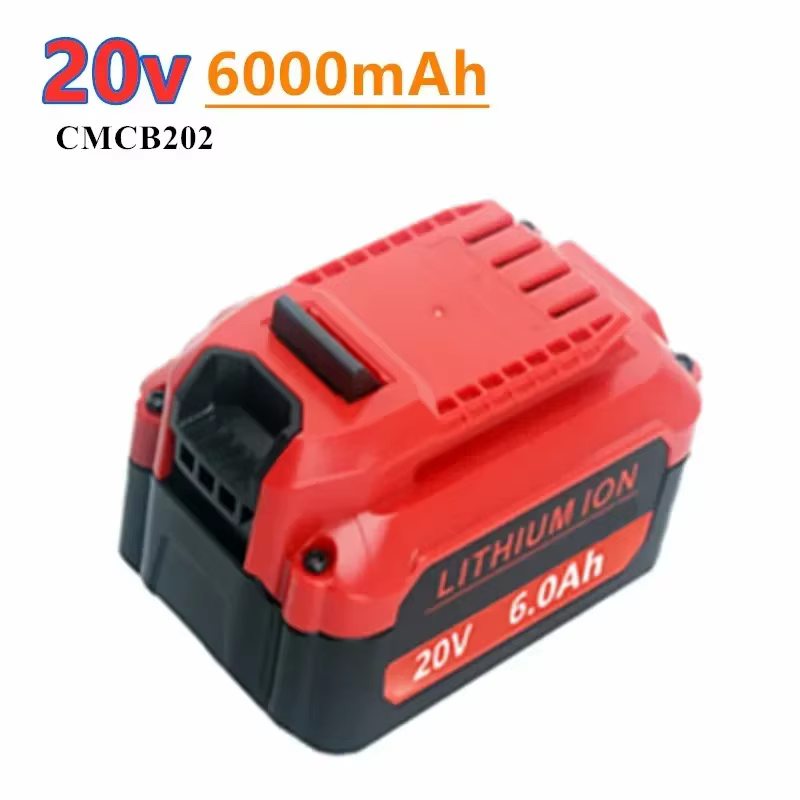 Batterie articulation lon pour perceuse électrique CraftTIME, accessoires d'outils, série CMCB206 CMCBAthCMCB204 V20, 20V, 6000mAh