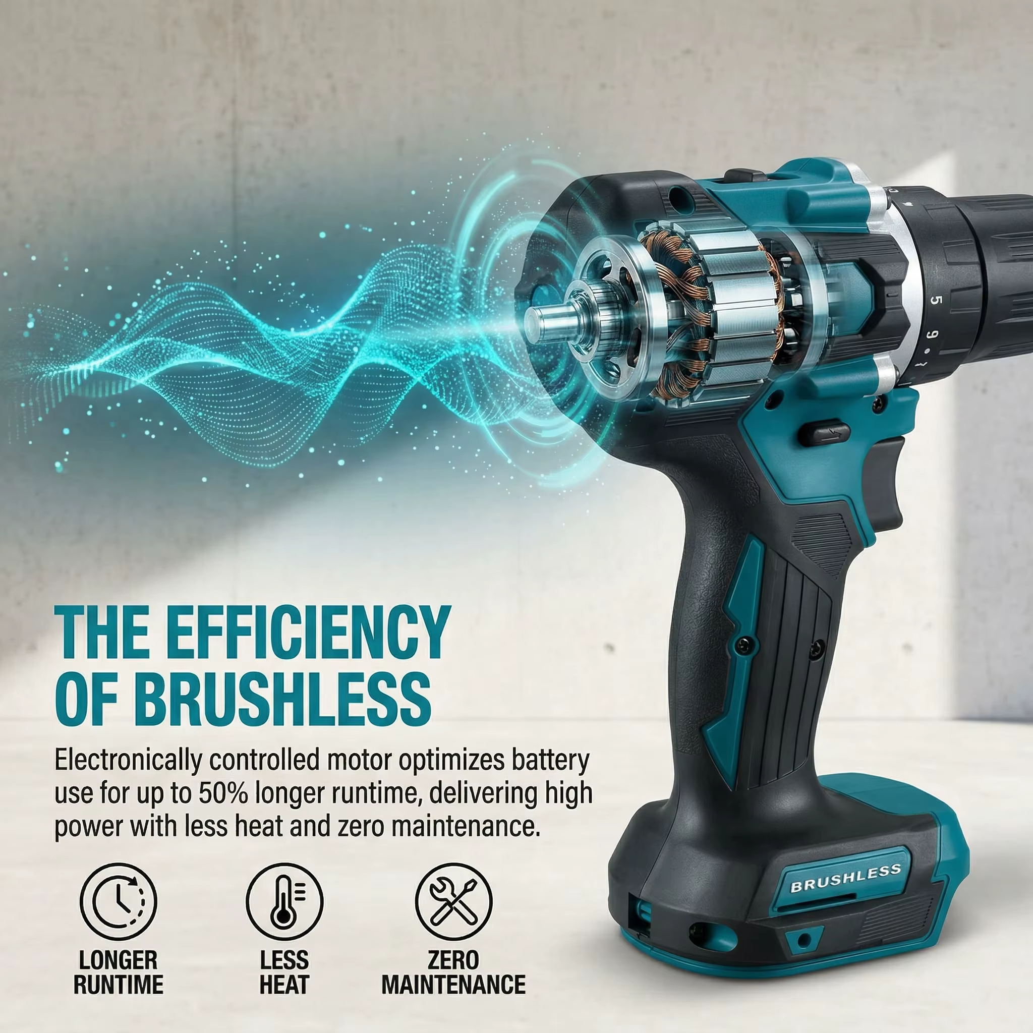 Makita DDF487 perceuse-visseuse sans balais 18V 40Nm 1700RPM 13mm mandrin sans clé XPT double LED pour outil à batterie