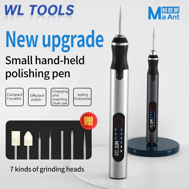 D1 D2 affûtage électrique intelligent Mini broyeur portatif stylo de gravure ensemble d'outils bricolage sculpture