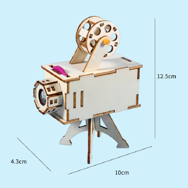 Kit de projet scientifique en bois, bricolage, jouet d'expérimentation scientifique, jouets d'apprentissage précoce pour enfants, cadeaux, projecteur d'anniversaire