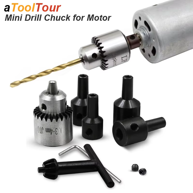Mandrin de perceuse à Micro moteur JT0 avec clé