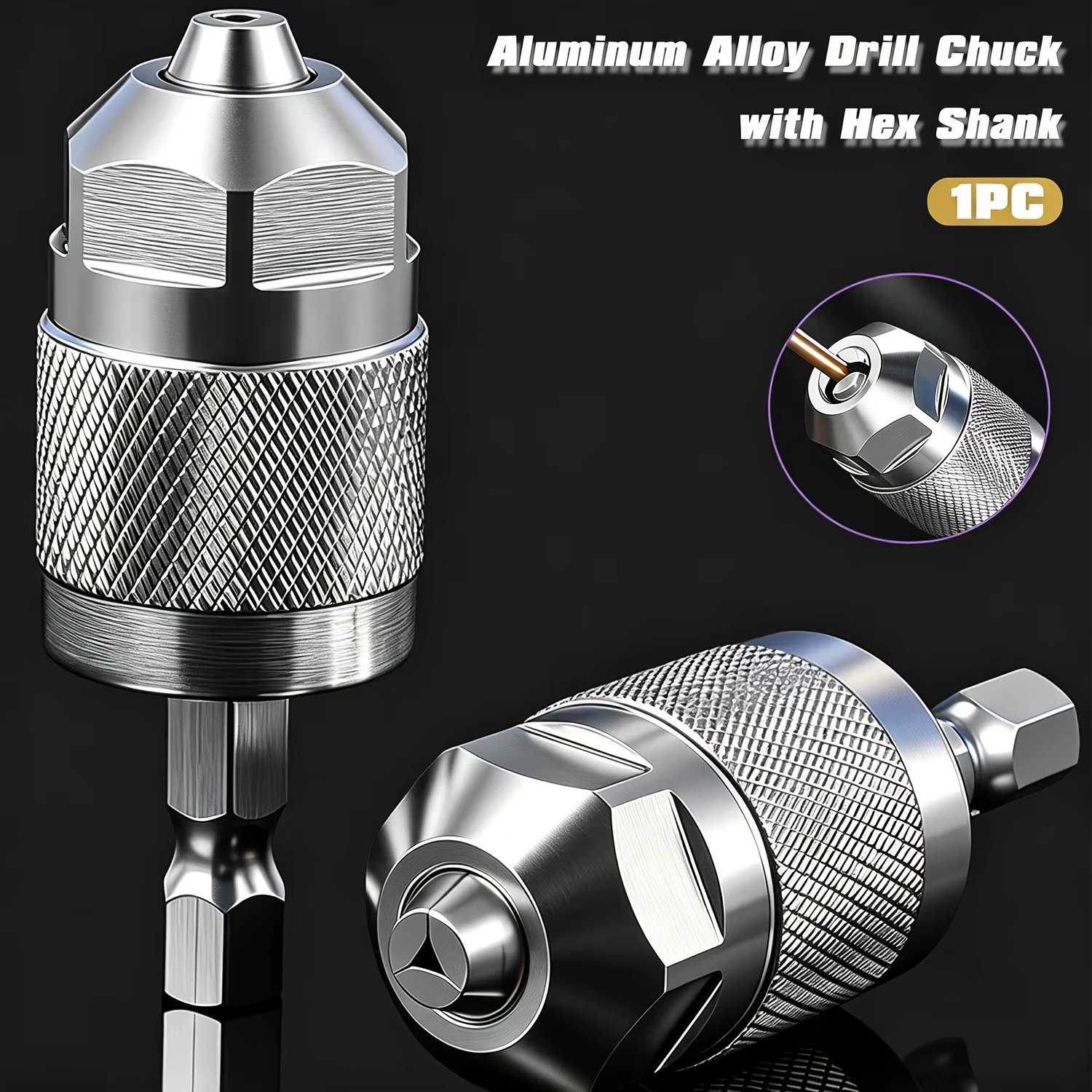 Adaptateur de mandrin de perceuse pneumatique à changement rapide