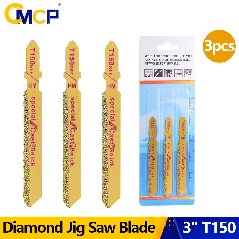 CMCP 3 pièces lame de scie sauteuse diamant 3 "T150 Grain de carbure 50 grains lames