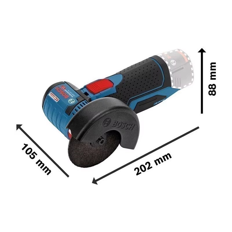 Meuleuse d'angle sans fil Bosch GWS 12V-76 12V sans balais 76 mm, meuleuse lithium-ion professionnelle
