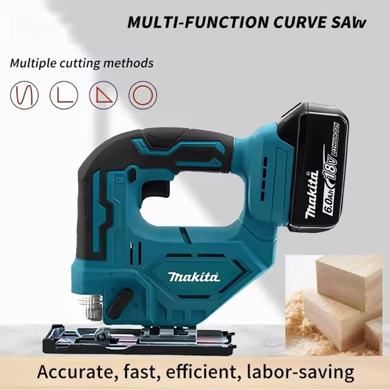 Scie sauteuse électrique sans fil Makita DJV182Z 340W avec lame de scie