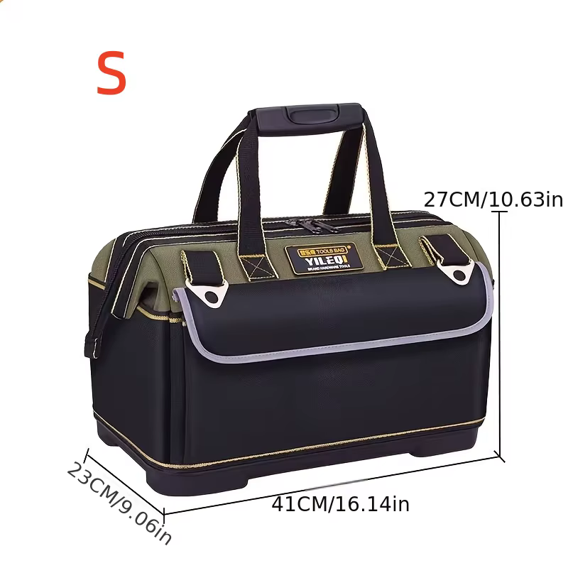 Sac à outils jaune et noir monobloc