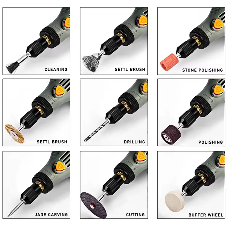 10W USB Mini perceuse sans fil ensemble outil rotatif sans fil Dremel bricolage Mini perceuse stylo de gravure électrique 3 vitesses 9000r-20000r/min