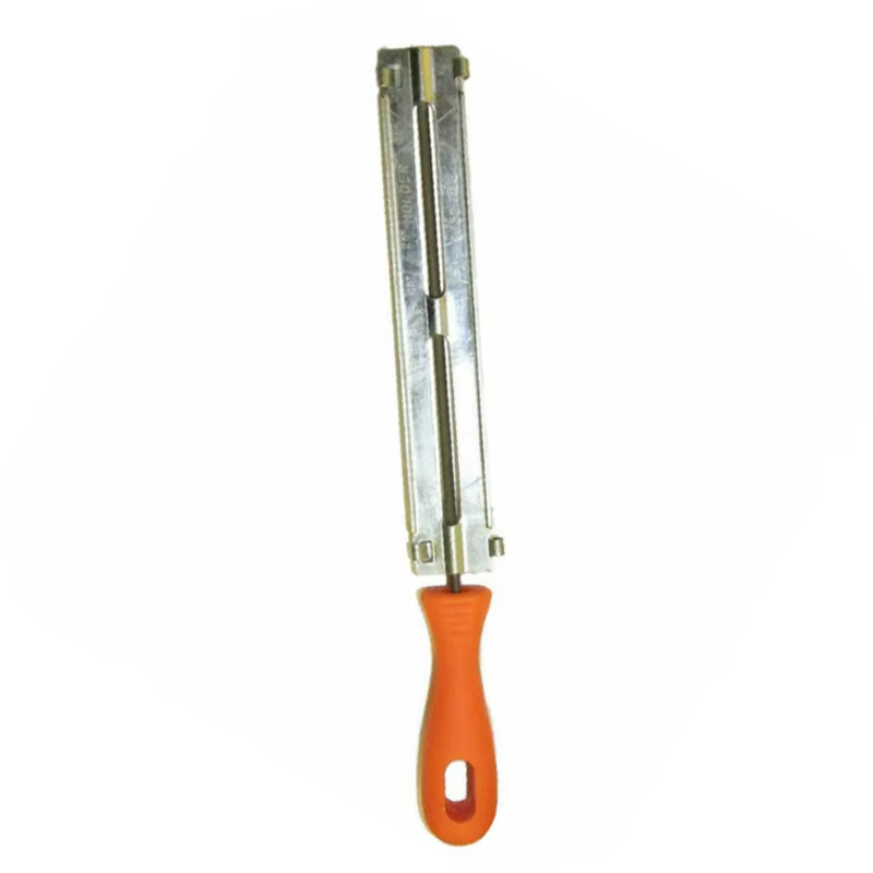 Kit d'affûtage de chaîne de tronçonneuse mécanique 1 pièce : lime et guide de mise à l'ailine 4mm 5/32"