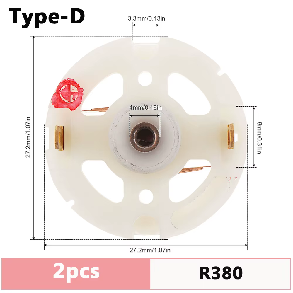 Porte-brosse en carbone pour moteur RS550 RS380 RS775